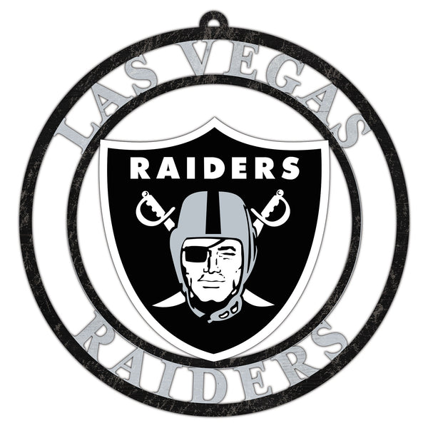 Wholesale NFL2114-Team Color Cutout Door Hanger / N2114-Las Vegas Raiders