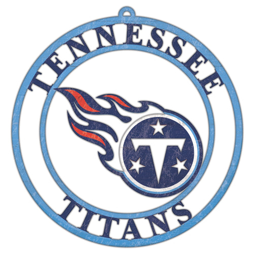 Wholesale NFL2114-Team Color Cutout Door Hanger / N2114-Tennessee Titans