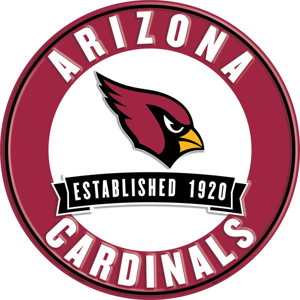 Wholesale NFL2116-Metal Est date circles / N2116-Arizona Cardinals