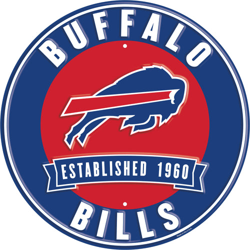 Wholesale NFL2116-Metal Est date circles / N2116-Buffalo Bills