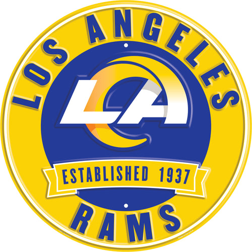 Wholesale NFL2116-Metal Est date circles / N2116-Los Angeles Rams