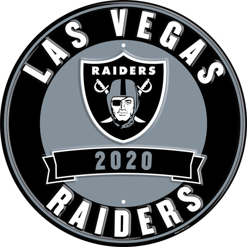 Wholesale NFL2116-Metal Est date circles / N2116-Las Vegas Raiders