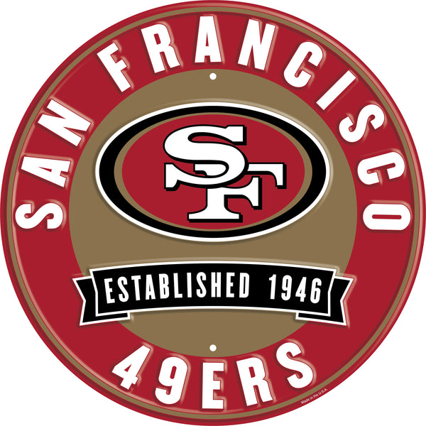 Wholesale NFL2116-Metal Est date circles / N2116-San Francisco 49ers