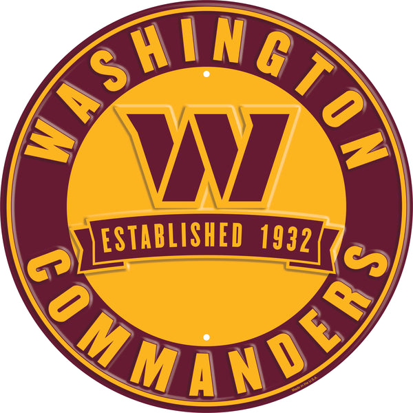 Wholesale NFL2116-Metal Est date circles / N2116-Washington Commanders