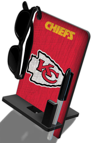 Wholesale NFL2117-4 in 1 Desktop Phone Stand / N2117-Kansas City Chiefs