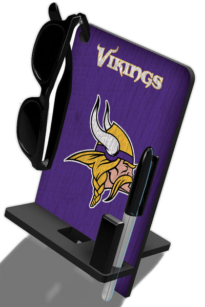 Wholesale NFL2117-4 in 1 Desktop Phone Stand / N2117-Minnesota Vikings