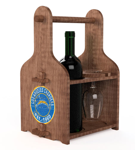 Wholesale NFL2120-Picnic Wine Holder / With Wine / N2120-Los Angeles Chargers