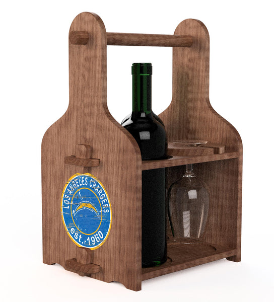 Wholesale NFL2120-Picnic Wine Holder / With Wine / N2120-Los Angeles Chargers