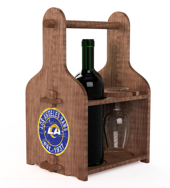 Wholesale NFL2120-Picnic Wine Holder / With Wine / N2120-Los Angeles Rams