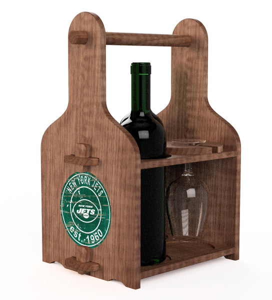 Wholesale NFL2120-Picnic Wine Holder / With Wine / N2120-New York Jets