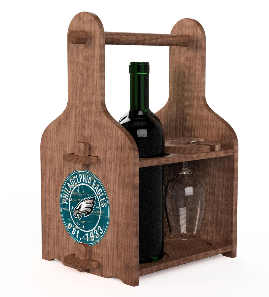 Wholesale NFL2120-Picnic Wine Holder / With Wine / N2120-Philadelphia Eagles