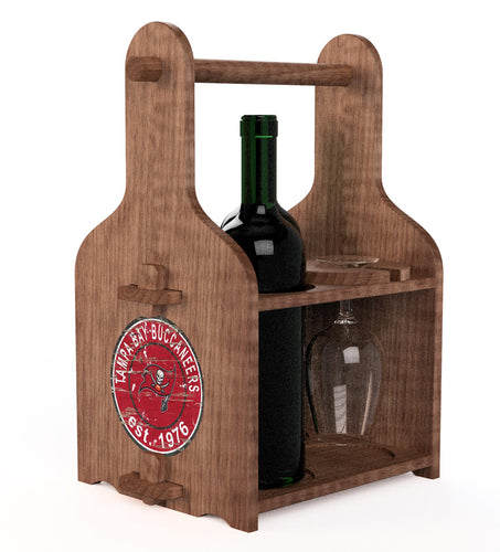 Wholesale NFL2120-Picnic Wine Holder / With Wine / N2120-Tampa Bay Buccaneers