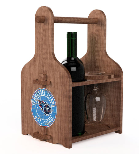 Wholesale NFL2120-Picnic Wine Holder / With Wine / N2120-Tennessee Titans