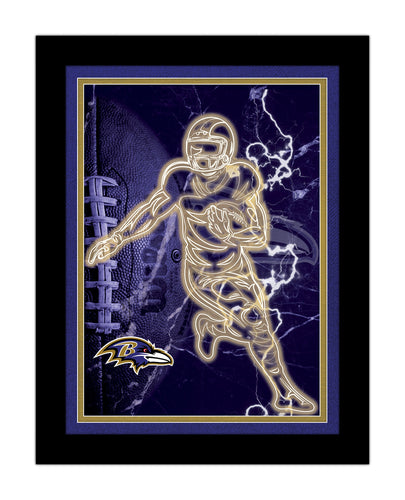 Wholesale NFL2128-Neon Player 12x16 / N2128-Baltimore Ravens