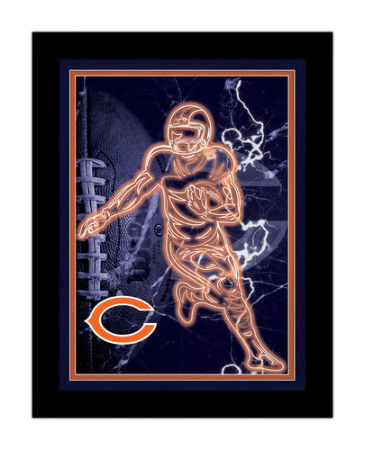 Wholesale NFL2128-Neon Player 12x16 / N2128-Chicago Bears