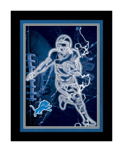 Wholesale NFL2128-Neon Player 12x16 / N2128-Detroit Lions