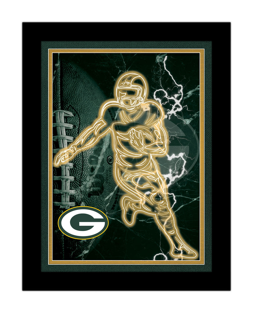 Wholesale NFL2128-Neon Player 12x16 / N2128-Green Bay Packers