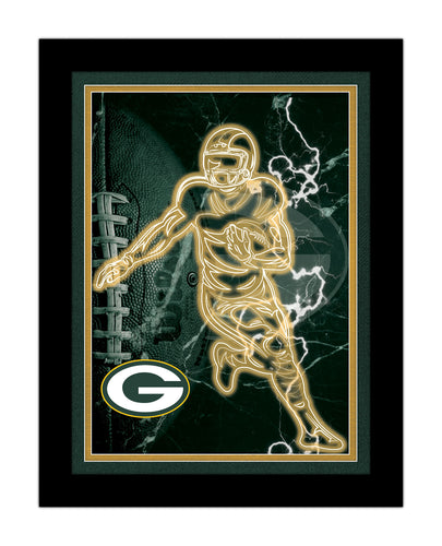 Wholesale NFL2128-Neon Player 12x16 / N2128-Green Bay Packers