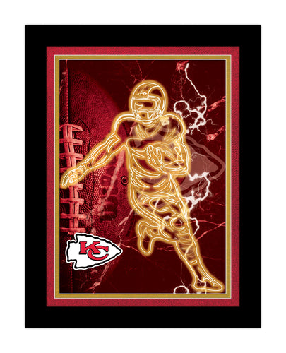 Wholesale NFL2128-Neon Player 12x16 / N2128-Kansas City Chiefs