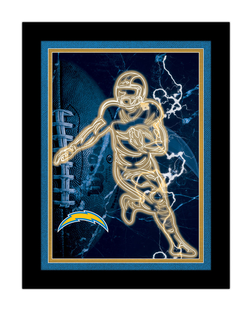 Wholesale NFL2128-Neon Player 12x16 / N2128-Los Angeles Chargers