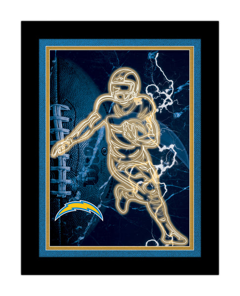Wholesale NFL2128-Neon Player 12x16 / N2128-Los Angeles Chargers