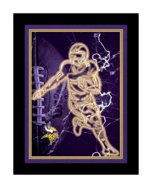 Wholesale NFL2128-Neon Player 12x16 / N2128-Minnesota Vikings