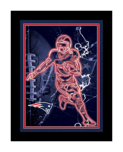 Wholesale NFL2128-Neon Player 12x16 / N2128-New England Patriots