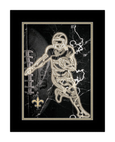 Wholesale NFL2128-Neon Player 12x16 / N2128-New Orleans Saints