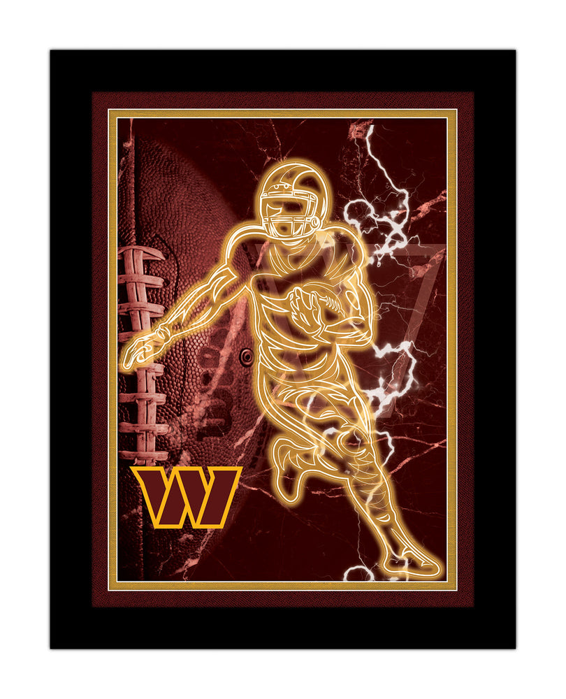 Wholesale NFL2128-Neon Player 12x16 / N2128-Washington Commanders