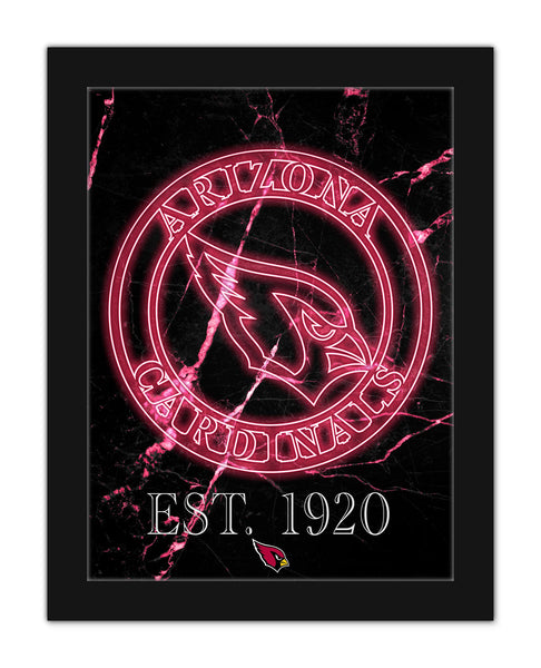 Wholesale NFL2129-Neon Circle Logo 12x16 / N2129-Arizona Cardinals
