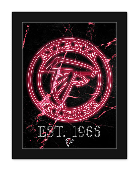 Wholesale NFL2129-Neon Circle Logo 12x16 / N2129-Atlanta Falcons