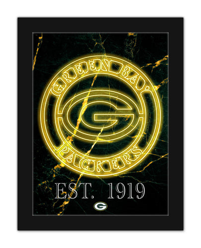 Wholesale NFL2129-Neon Circle Logo 12x16 / N2129-Green Bay Packers