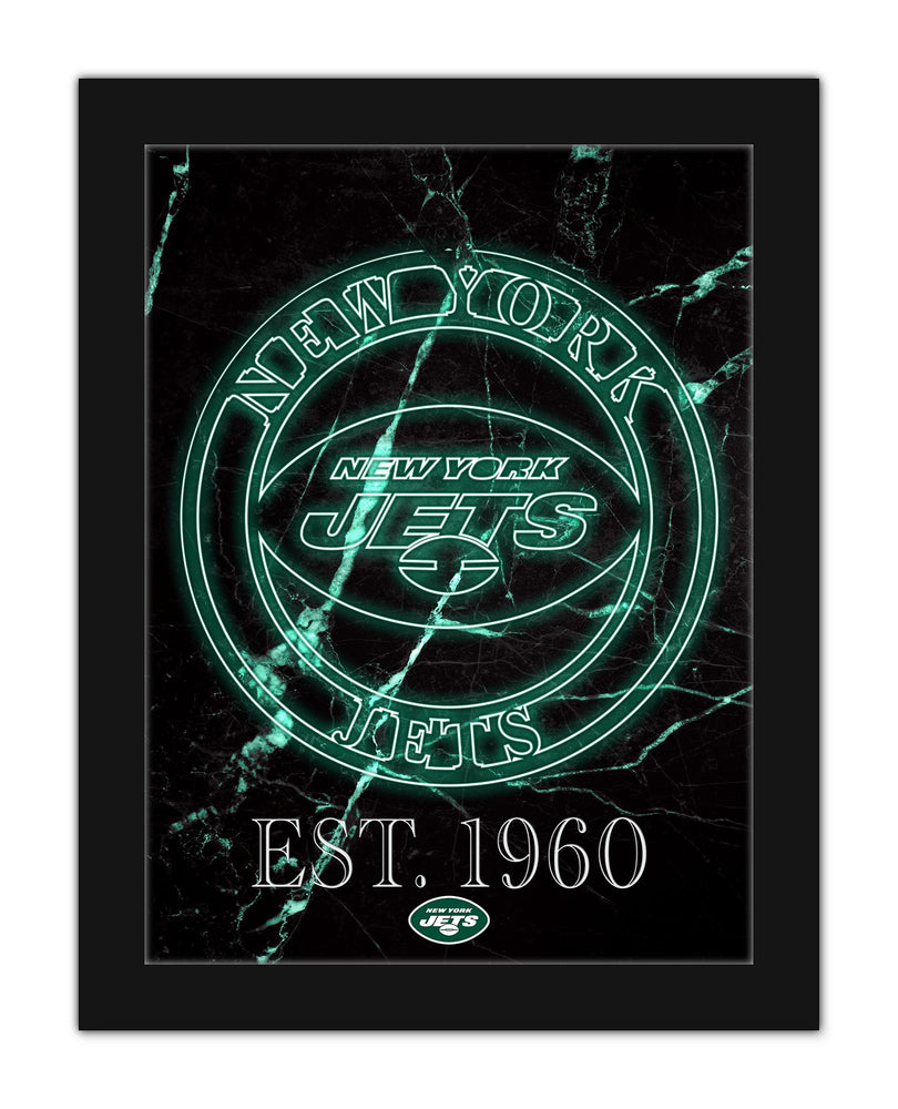 Wholesale NFL2129-Neon Circle Logo 12x16 / N2129-New York Jets