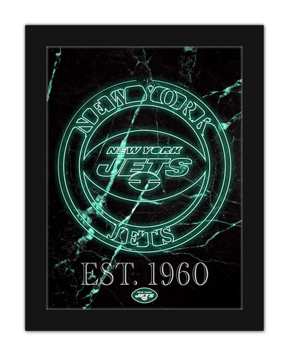 Wholesale NFL2129-Neon Circle Logo 12x16 / N2129-New York Jets