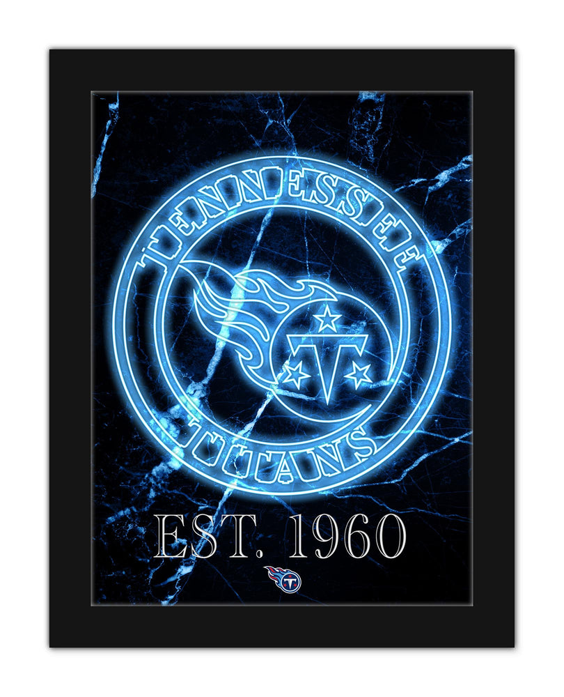 Wholesale NFL2129-Neon Circle Logo 12x16 / N2129-Tennessee Titans