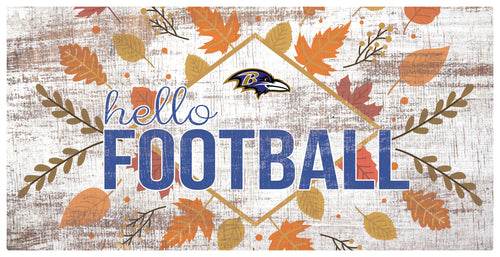 Wholesale NFL2136-Hello Football 6x12 (1) / N2136-Baltimore Ravens