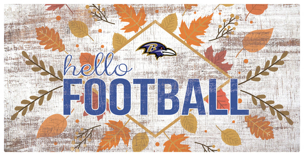 Wholesale NFL2136-Hello Football 6x12 (1) / N2136-Baltimore Ravens
