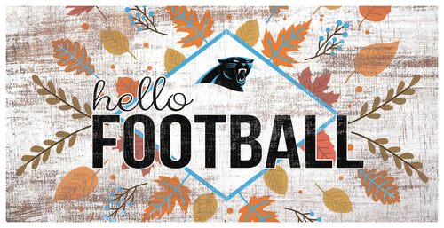 Wholesale NFL2136-Hello Football 6x12 (1) / N2136-Carolina Panthers