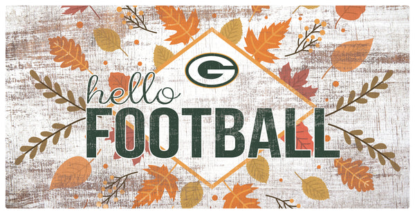 Wholesale NFL2136-Hello Football 6x12 (1) / N2136-Green Bay Packers