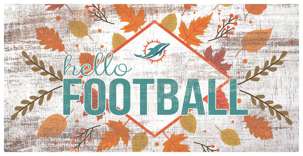 Wholesale NFL2136-Hello Football 6x12 (1) / N2136-Miami Dolphins