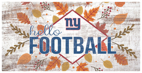 Wholesale NFL2136-Hello Football 6x12 (1) / N2136-New York Giants