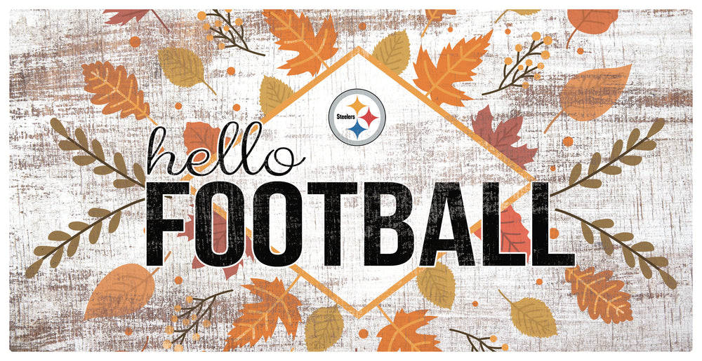 Wholesale NFL2136-Hello Football 6x12 (1) / N2136-Pittsburgh Steelers
