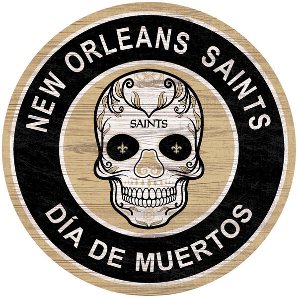 Wholesale NFL2141-Sugar Skull Circle / N2141-New Orleans Saints