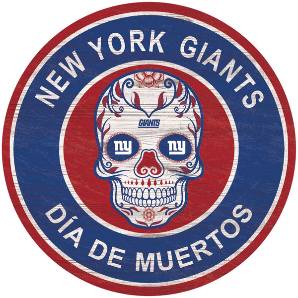 Wholesale NFL2141-Sugar Skull Circle / N2141-New York Giants