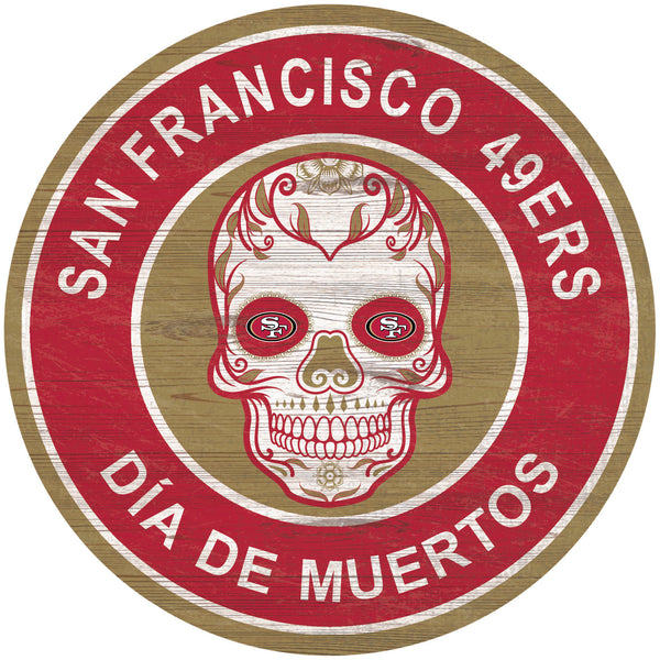 Wholesale NFL2141-Sugar Skull Circle / N2141-San Francisco 49ers