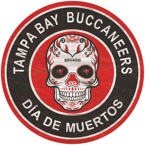 Wholesale NFL2141-Sugar Skull Circle / N2141-Tampa Bay Buccaneers