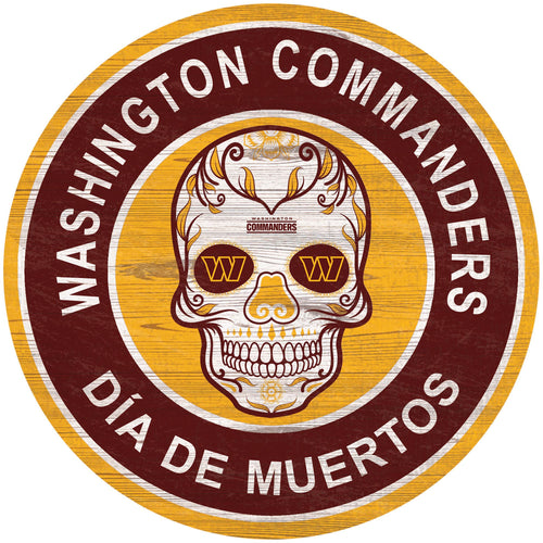 Wholesale NFL2141-Sugar Skull Circle / N2141-Washington Commanders