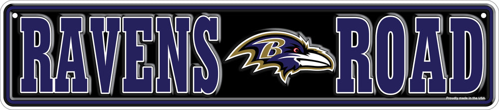 Wholesale NFL2151-Team Boulevard Metal 4x18 / N2151-Baltimore Ravens
