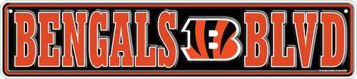 Wholesale NFL2151-Team Boulevard Metal 4x18 / N2151-Cincinnati Bengals