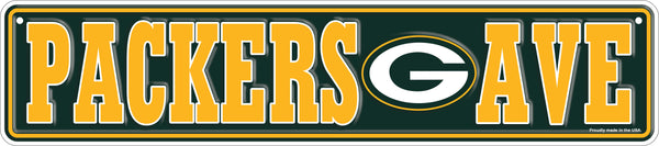 Wholesale NFL2151-Team Boulevard Metal 4x18 / N2151-Green Bay Packers